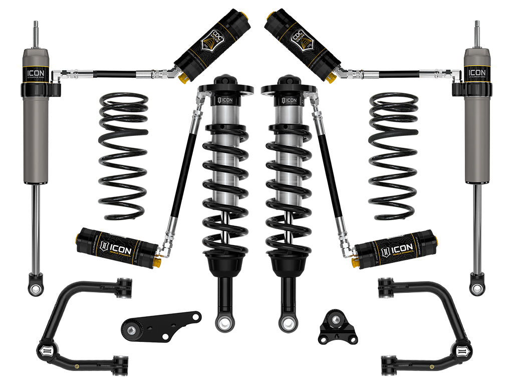ICON 2024-2025 Toyota Tacoma 1.25-3" Lift, Stage 5 Suspension System, Tubular, Overland Rear Springs