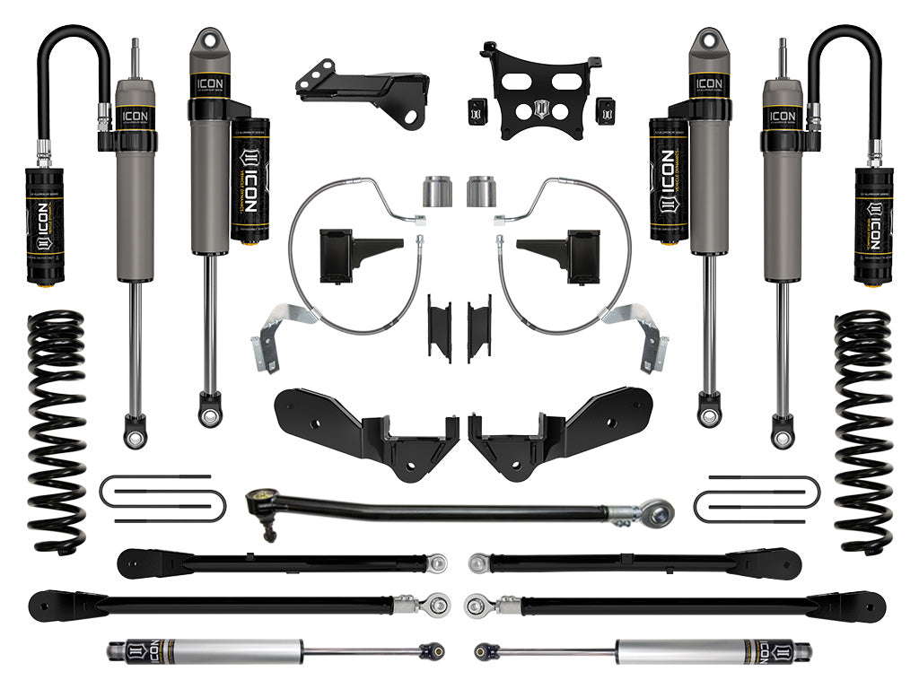 ICON 2023-2025 Ford F-250/F-350 Super Duty 4WD, Gas, 4.5" Lift, Stage 6 Suspension System