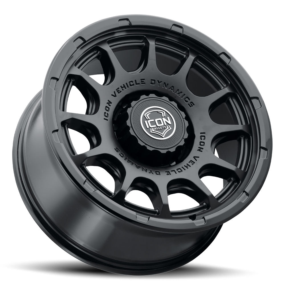 ICON Alloys Rancho, Double Black, 20 x 9 / 8 x 6.5, 12mm Offset, 5.5" BS