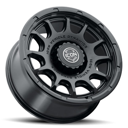 ICON Alloys Rancho, Double Black, 20 x 9 / 8 x 6.5, 12mm Offset, 5.5" BS