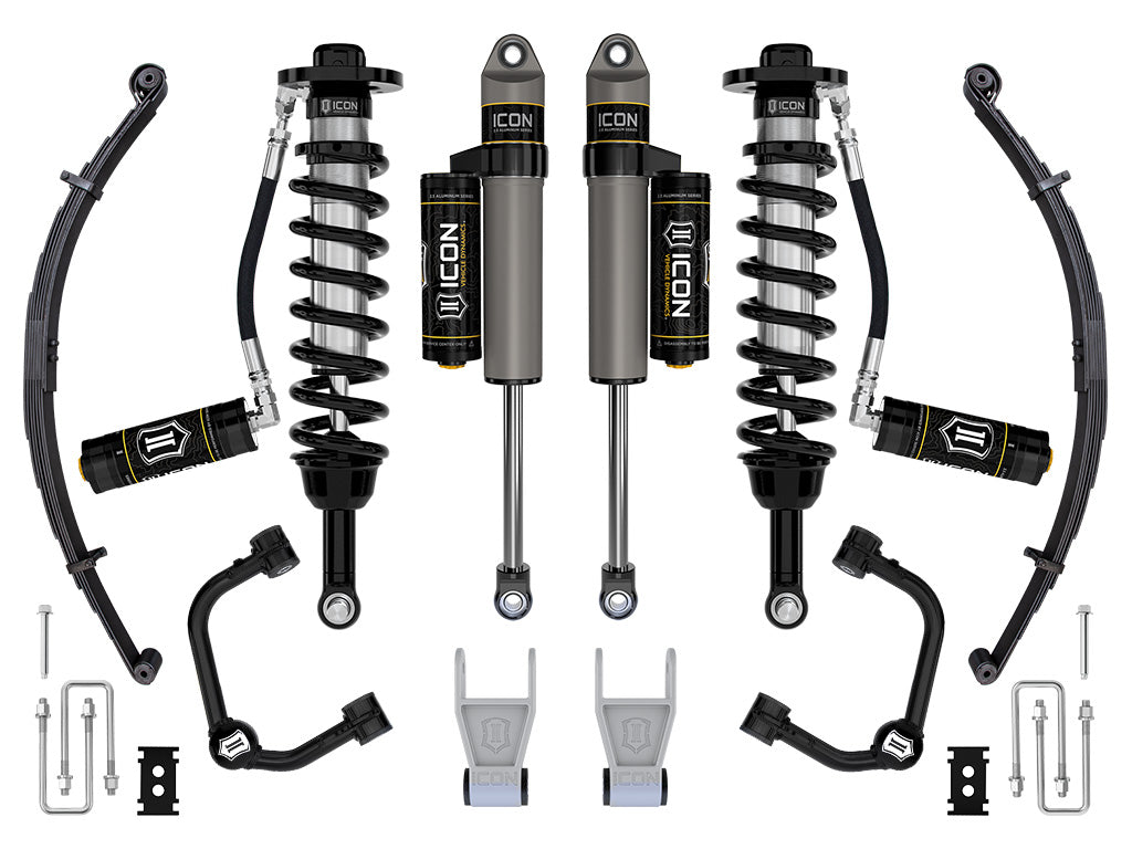 ICON 2021-2024 Ford F-150 Tremor, 2.5-3" Lift, Stage 3 Suspension System, Tubular, w/ Leaf Packs