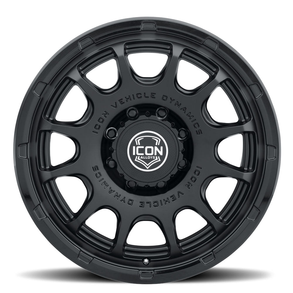 ICON Alloys Rancho, Double Black, 20 x 9 / 8 x 180, 12mm Offset, 5.5" BS