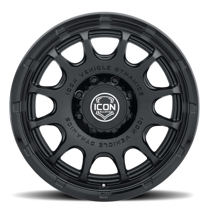 ICON Alloys Rancho, Double Black, 20 x 9 / 8 x 180, 12mm Offset, 5.5" BS