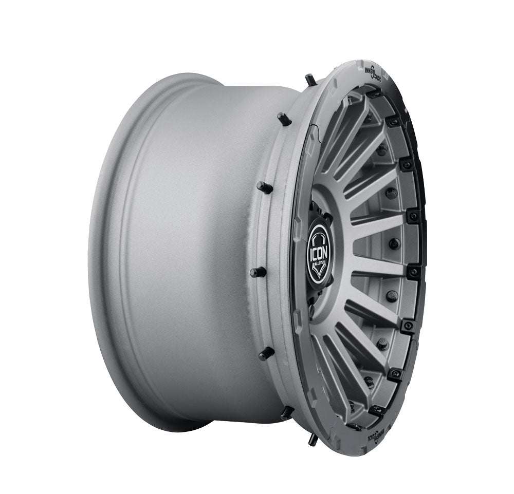 ICON Alloys Recon Pro, Charcoal, 17 x 8.5 / 8 x 170, 6mm Offset, 5" BS
