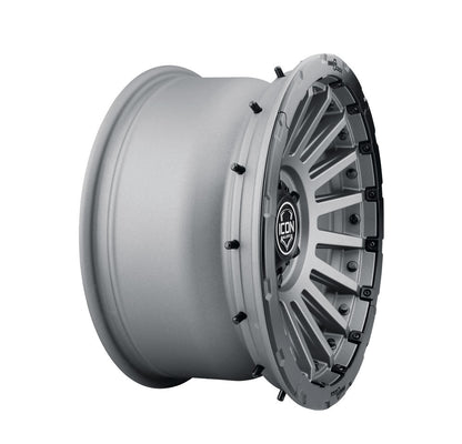 ICON Alloys Recon Pro, Charcoal, 17 x 8.5 / 5 x 5, -6mm Offset, 4.5" BS