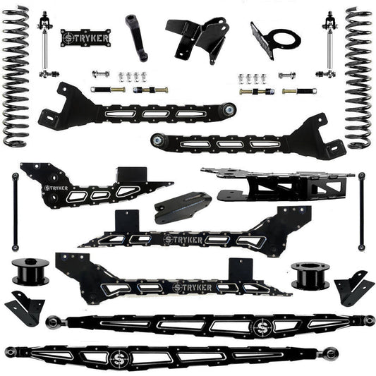 2014 to 2018 8" 2500 Fabricated Radius Arm LIFT KIT