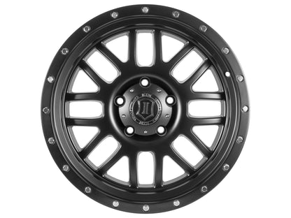 ICON Alloys Alpha, Satin Black, 20 x 9 / 8 x 6.5, 19mm Offset, 5.75" BS
