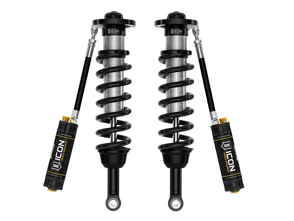 ICON 2022-2024 Toyota Tundra, 5-6" Lift, Front, V.S. 2.5 Series Coilover Kit, Remote Reservoir w/ CDCV, Pair