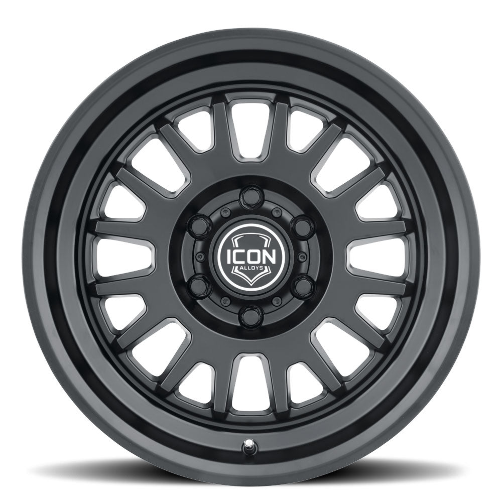 ICON Alloys Anza, Satin Black, 17 x 8.5 / 6 x 135, 6mm Offset, 5" BS