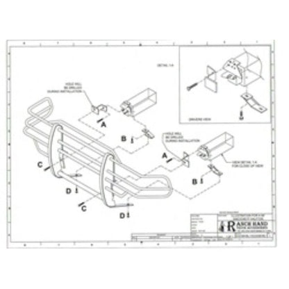 Ranch Hand Legend Series Grille Guard Fits Select 99-06 Chevrolet Silverado 1500/Suburban/Tahoe Model GGC99HBL1