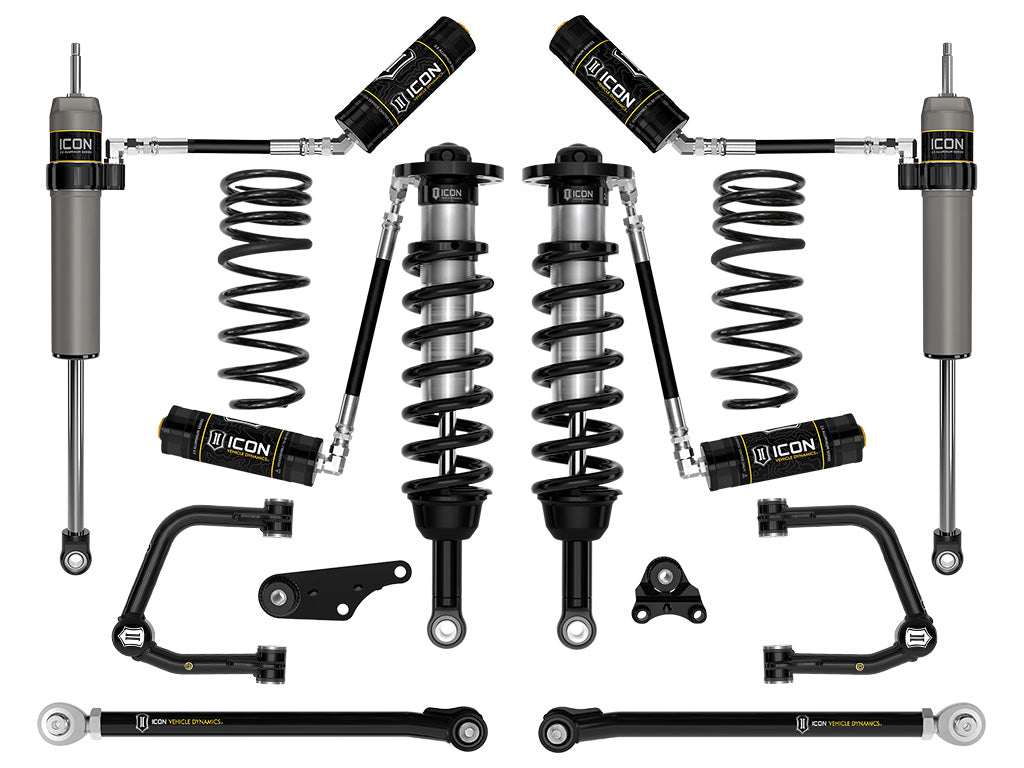 ICON 2024-2025 Toyota Tacoma 1.25-3" Lift, Stage 7 Suspension System, Tubular, Triple Rate Rear Springs