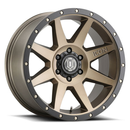 ICON Alloys Rebound, Bronze, 20 x 9 / 6 x 5.5, 0mm Offset, 5" BS
