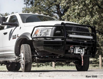 Ranch Hand Sport Series Winch Ready Front Bumper W/ Grille Guard Fits Select 19-24 Ram 2500/3500 Model FBD195BLRC