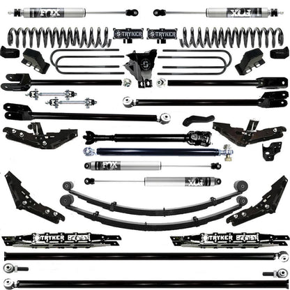 TUBE LONG ARM 12" F250 F350 4-LINK LIFT KIT 2011-2016 SUPER DUTY 4WD