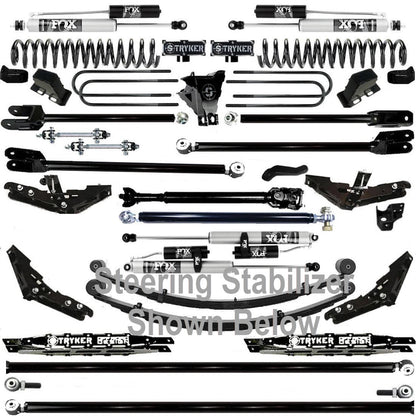 TUBE LONG ARM 12" F250 F350 4-LINK LIFT KIT 2011-2016 SUPER DUTY 4WD