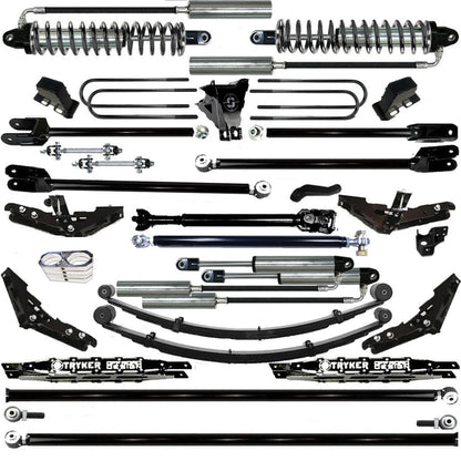 TUBE LONG ARM 12" F250 F350 4-LINK LIFT KIT 2011-2016 SUPER DUTY 4WD