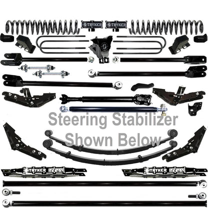 TUBE LONG ARM 12" F250 F350 4-LINK LIFT KIT 2011-2016 SUPER DUTY 4WD