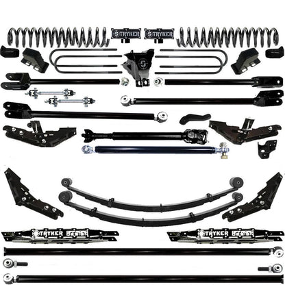 TUBE LONG ARM 12" F250 F350 4-LINK LIFT KIT 2011-2016 SUPER DUTY 4WD