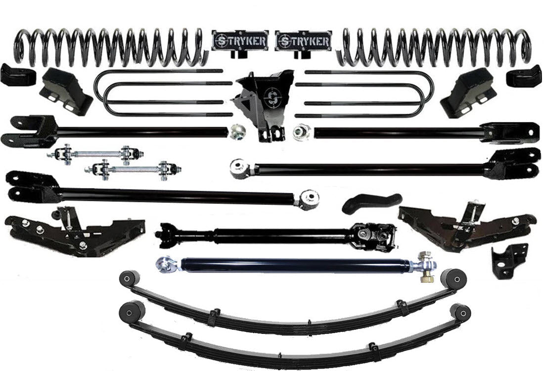 TUBE LONG ARM 12" F250 F350 4-LINK LIFT KIT 2011-2016 SUPER DUTY 4WD