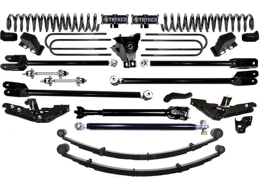 TUBE LONG ARM 12" F250 F350 4-LINK LIFT KIT 2011-2016 SUPER DUTY 4WD