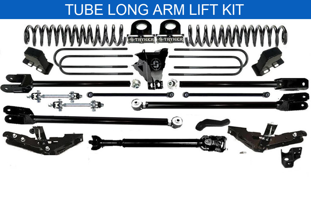 TUBE LONG ARM 8" F450 4-LINK LIFT KIT 2023 to 2026 SUPER DUTY