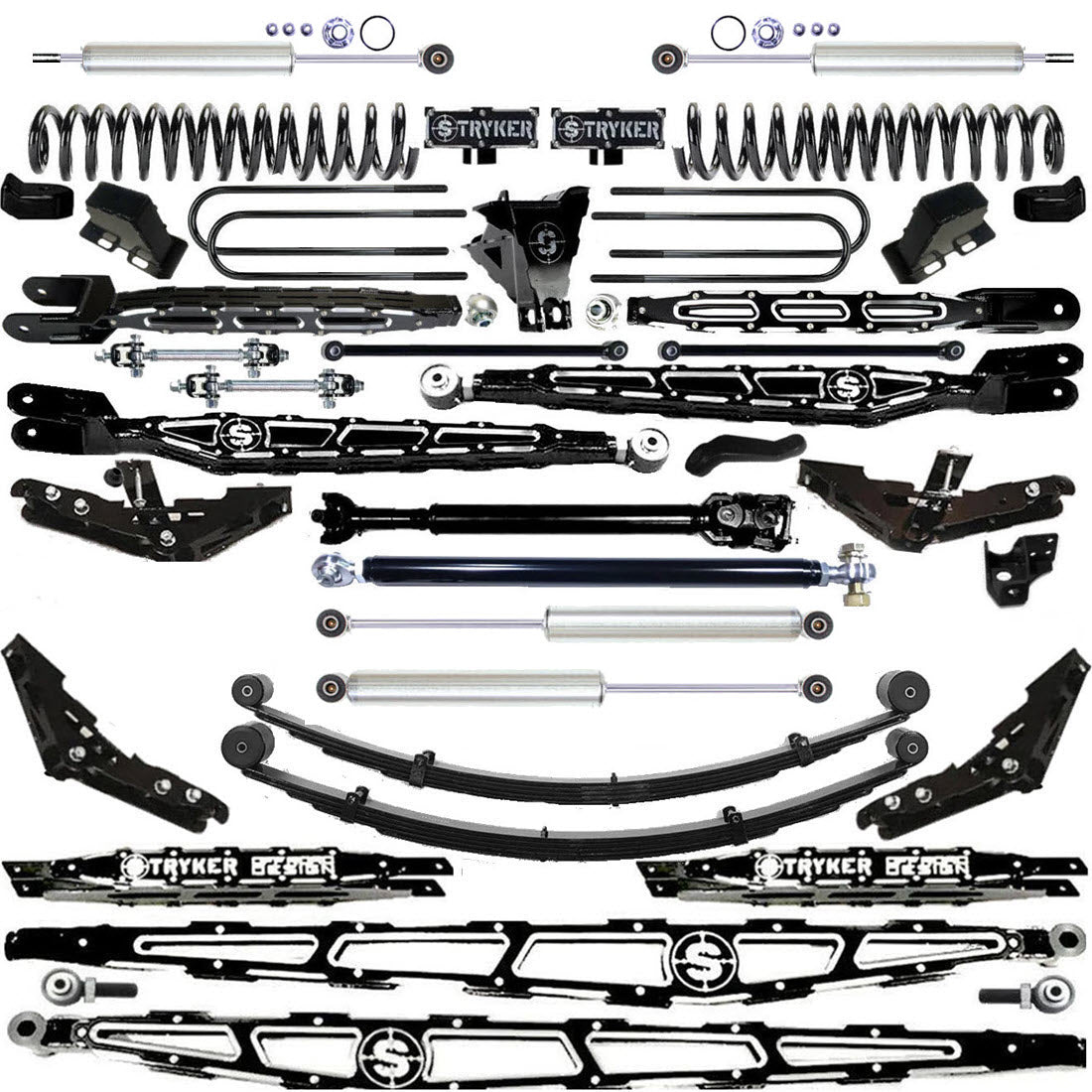 LONG ARM 12" F450 4-LINK LIFT KIT 2023 to 2026 SUPER DUTY