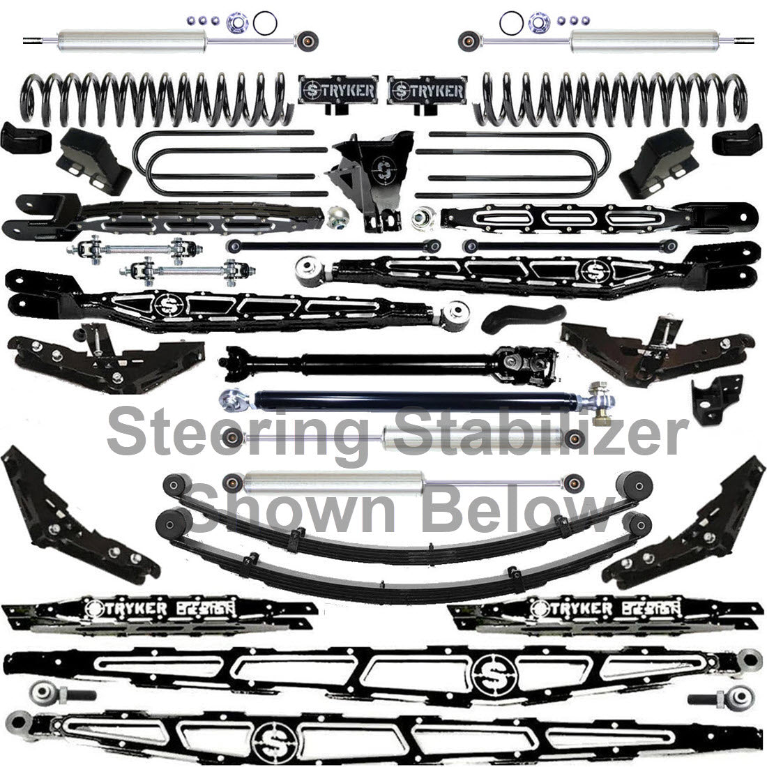 LONG ARM 12" F450 4-LINK LIFT KIT 2023 to 2026 SUPER DUTY