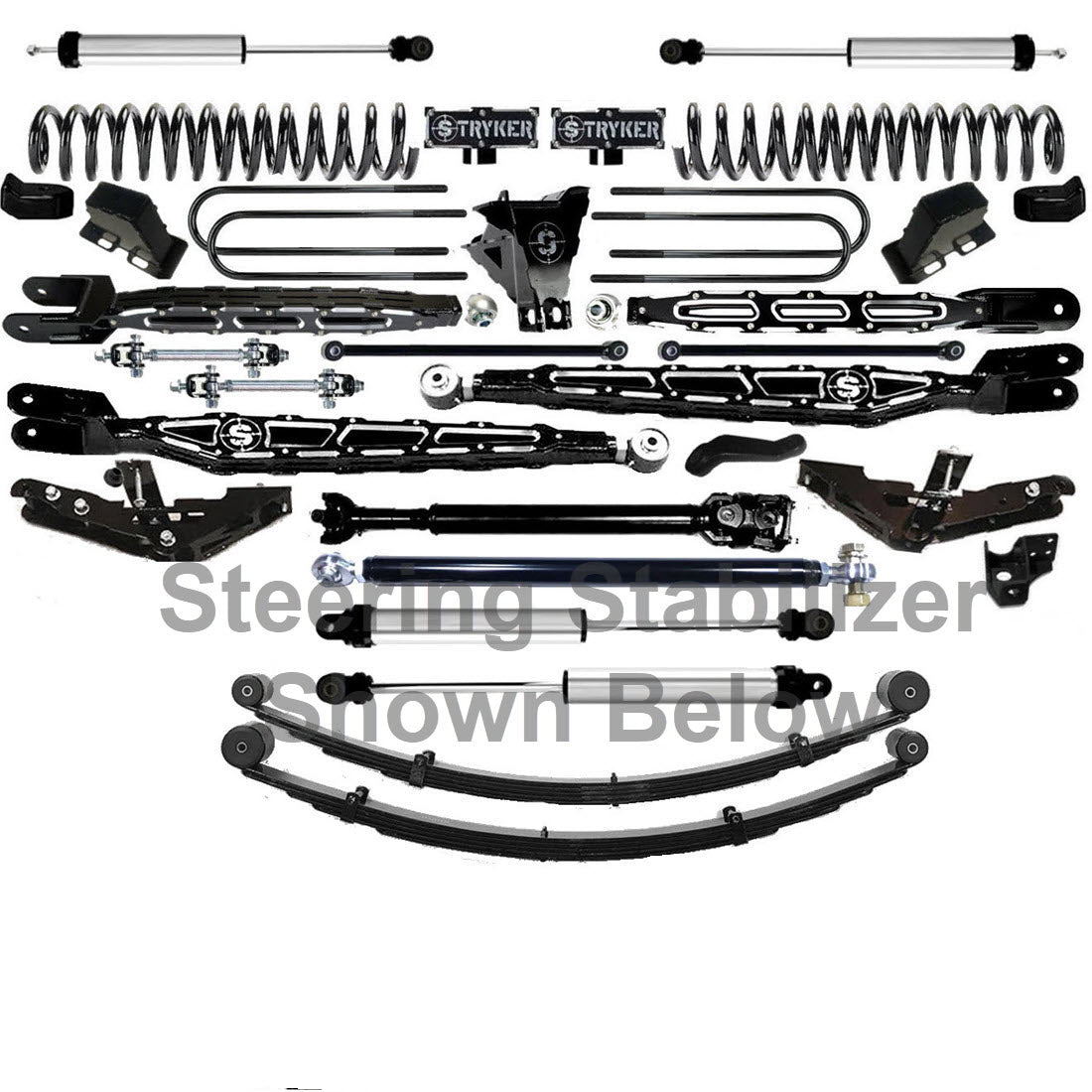 LONG ARM 12" F450 4-LINK LIFT KIT 2023 to 2026 SUPER DUTY
