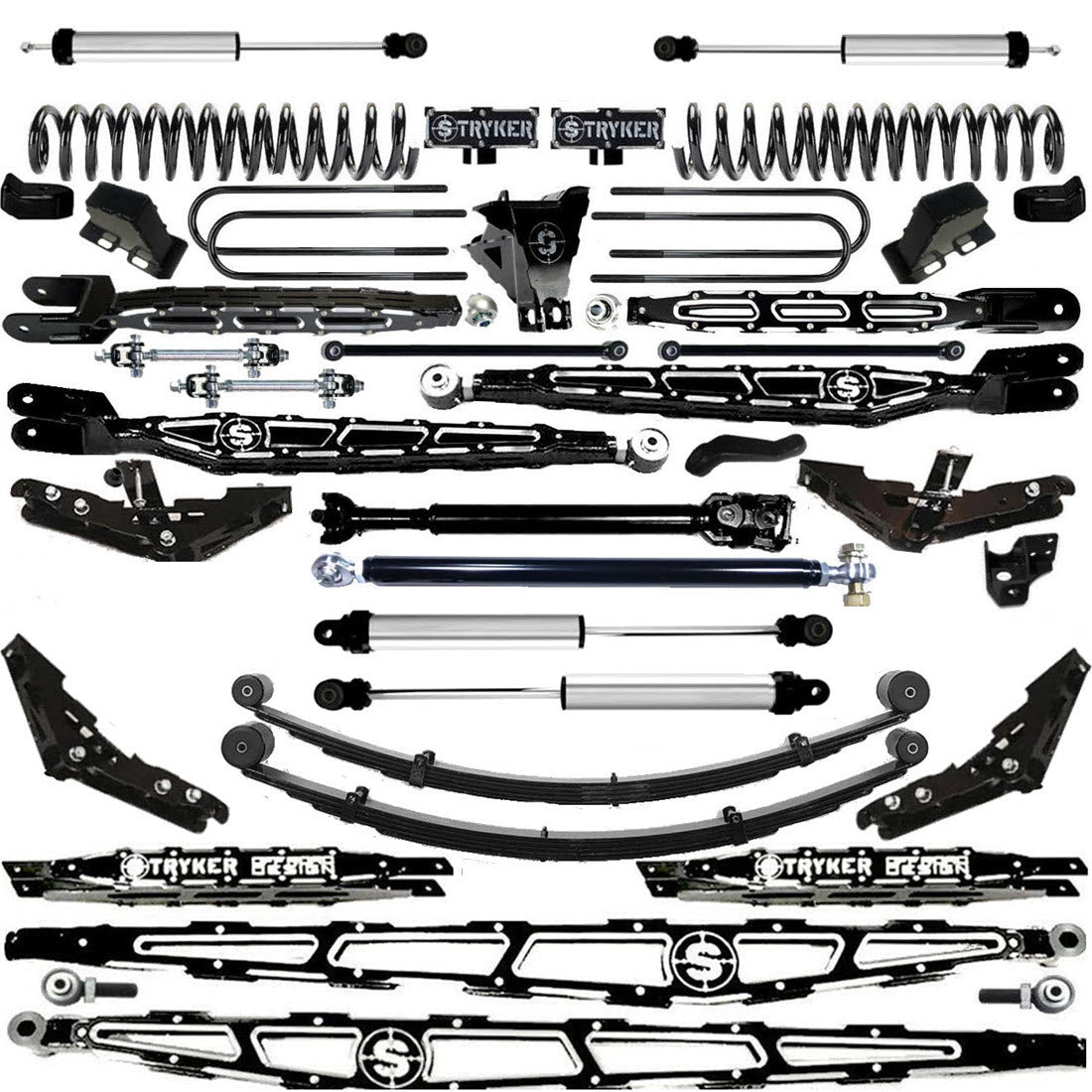 LONG ARM 12" F450 4-LINK LIFT KIT 2023 to 2026 SUPER DUTY