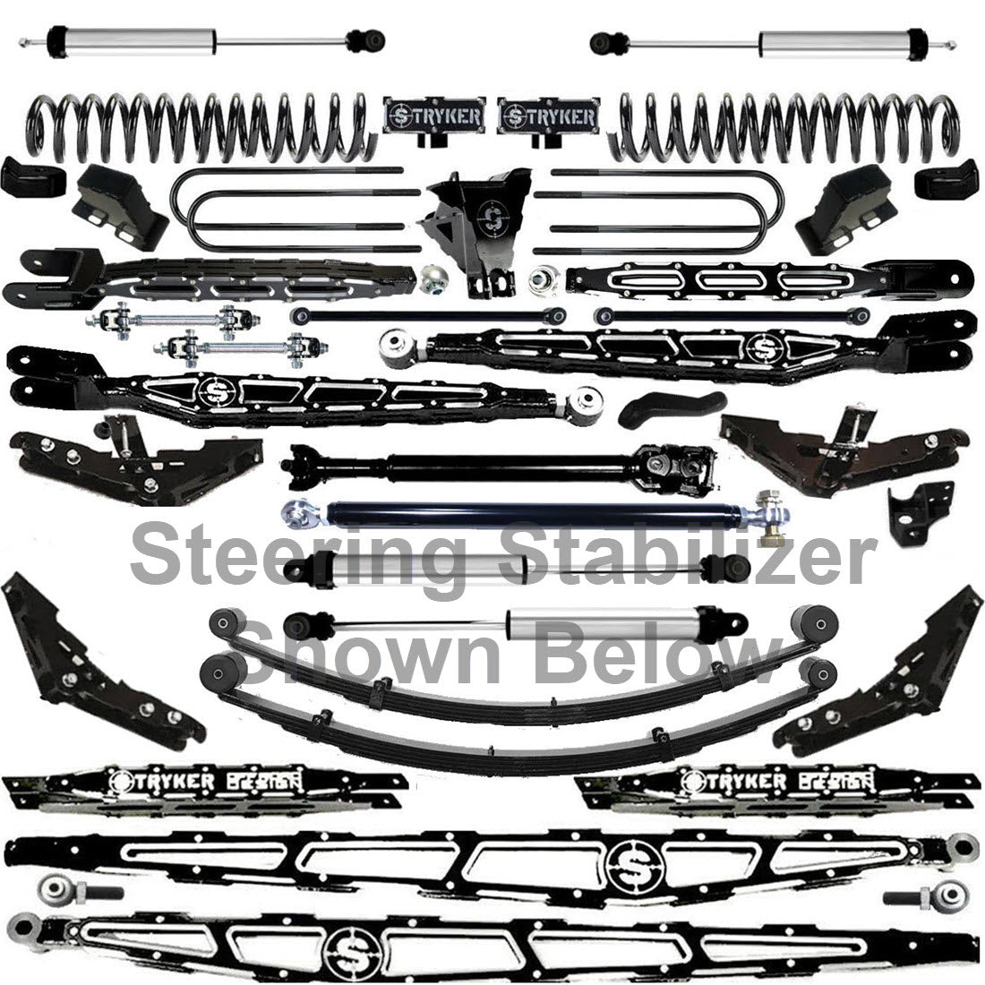 LONG ARM 12" F450 4-LINK LIFT KIT 2023 to 2026 SUPER DUTY