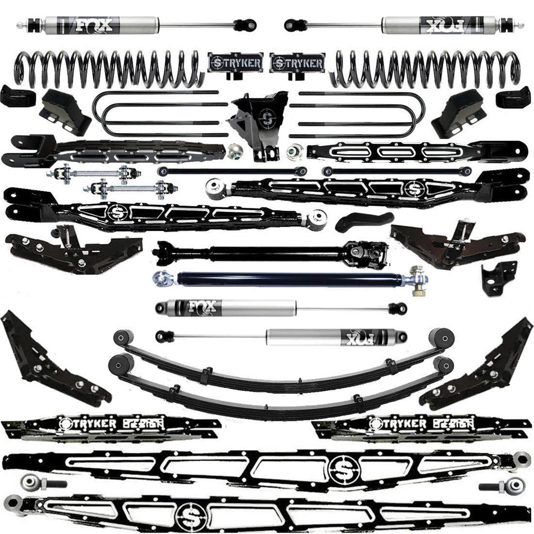 LONG ARM 12" F450 4-LINK LIFT KIT 2023 to 2026 SUPER DUTY