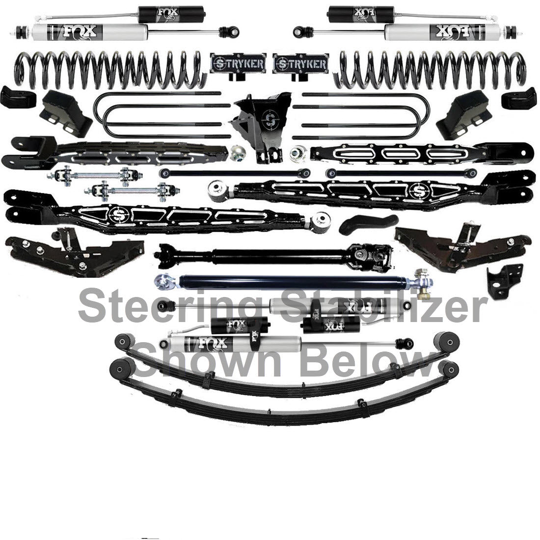 LONG ARM 12" F450 4-LINK LIFT KIT 2023 to 2026 SUPER DUTY