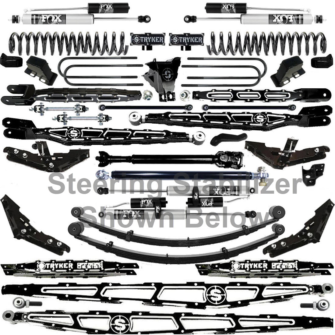 LONG ARM 12" F450 4-LINK LIFT KIT 2023 to 2026 SUPER DUTY