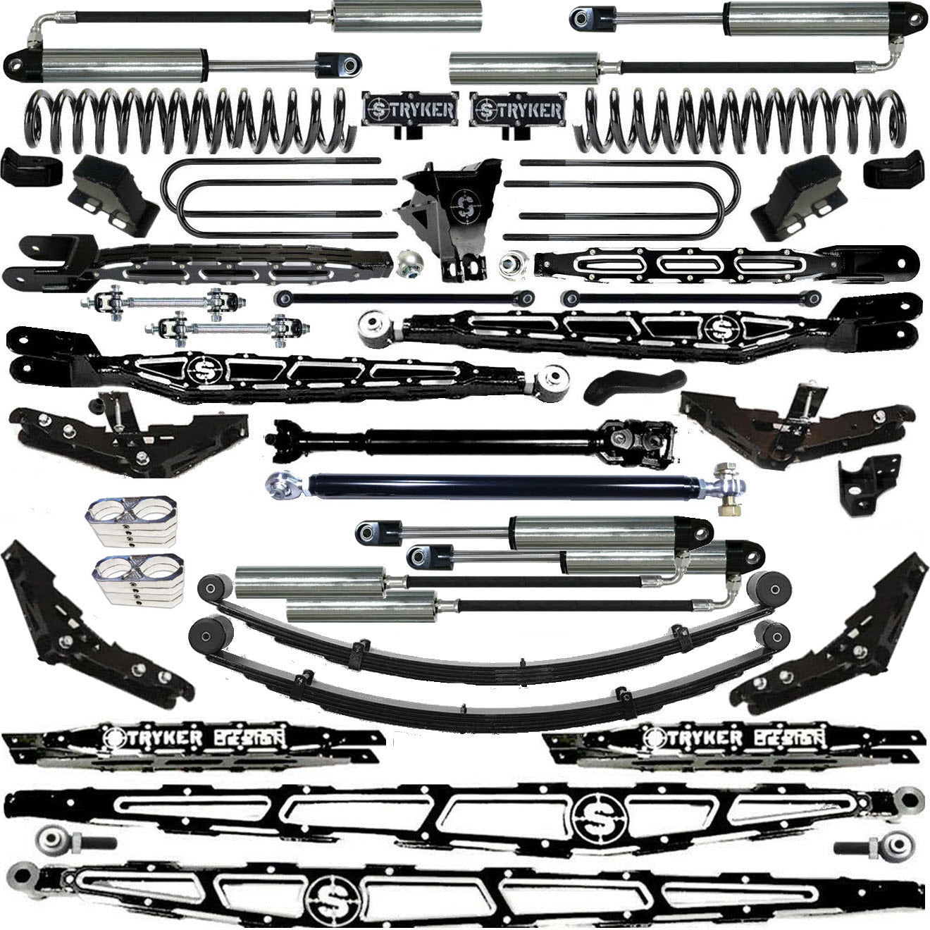 LONG ARM 12" F450 4-LINK LIFT KIT 2023 to 2026 SUPER DUTY
