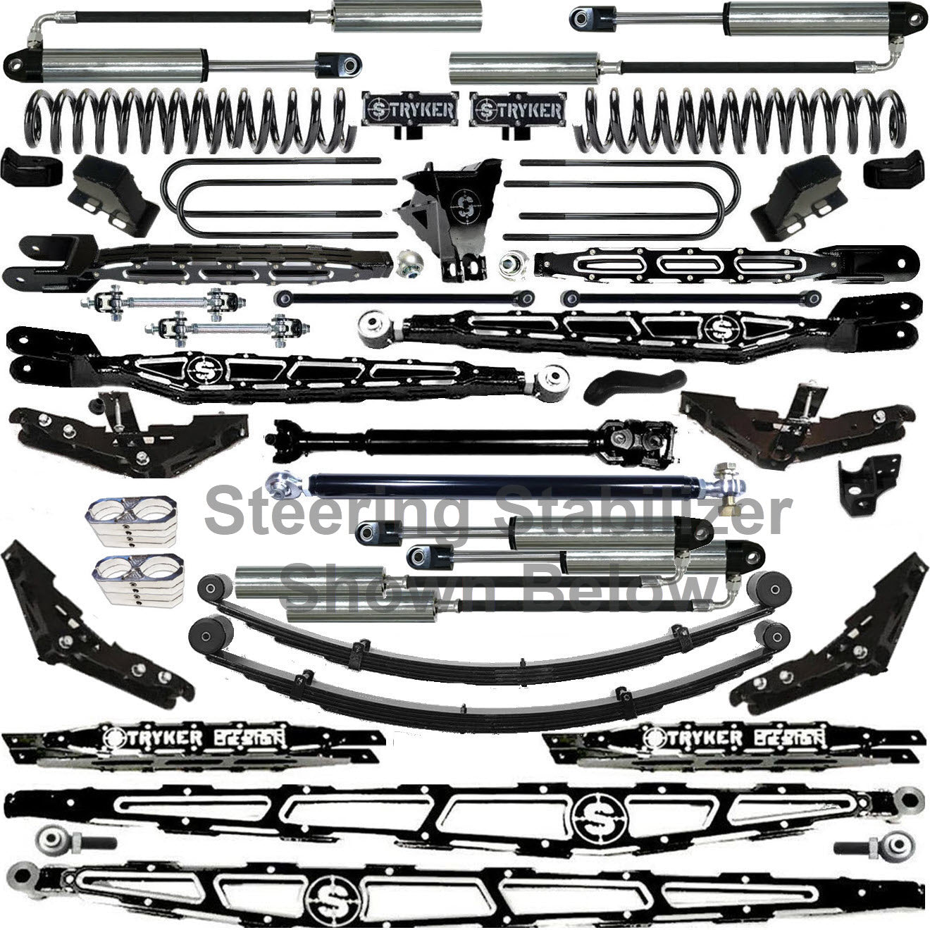 LONG ARM 12" F450 4-LINK LIFT KIT 2023 to 2026 SUPER DUTY