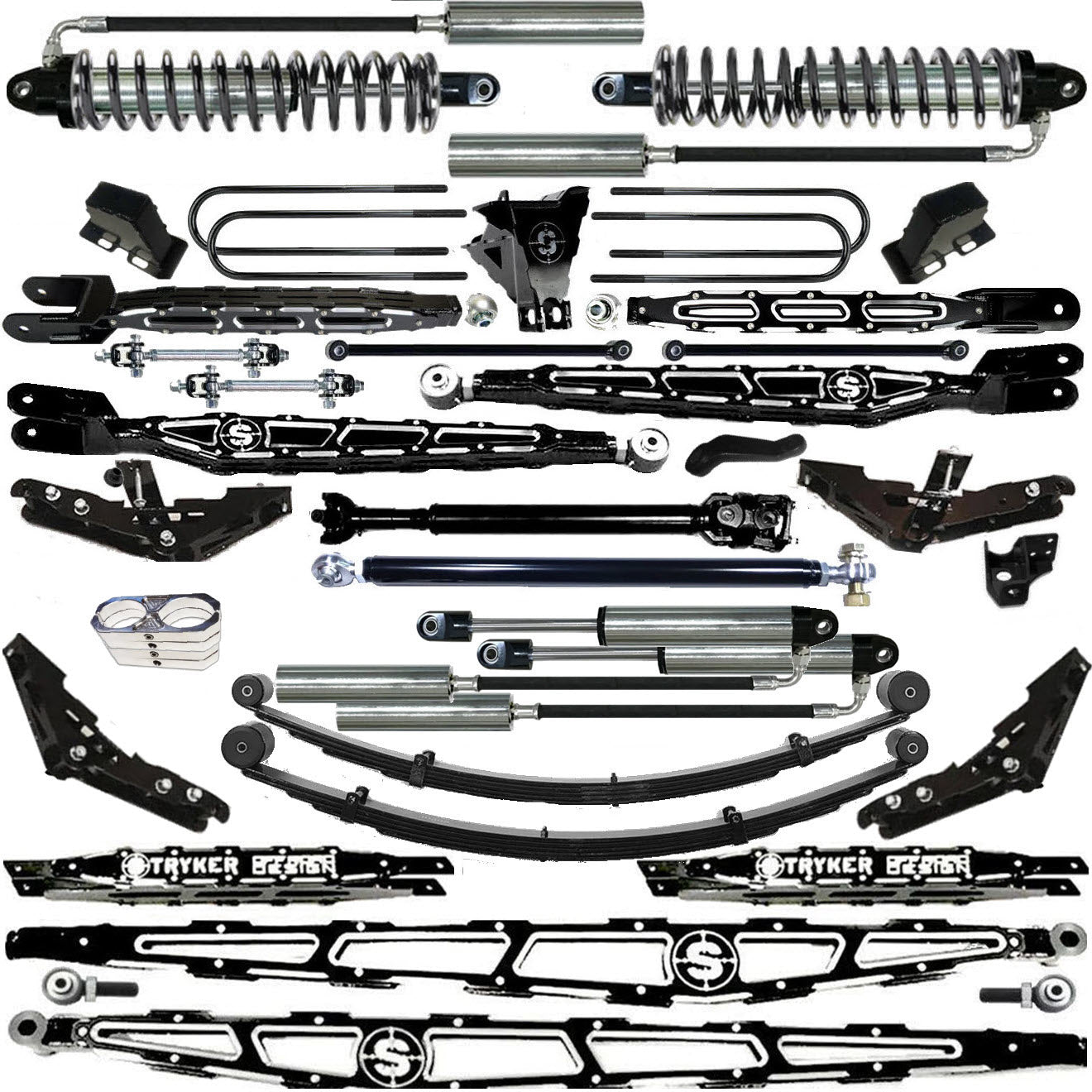 LONG ARM 12" F450 4-LINK LIFT KIT 2023 to 2026 SUPER DUTY