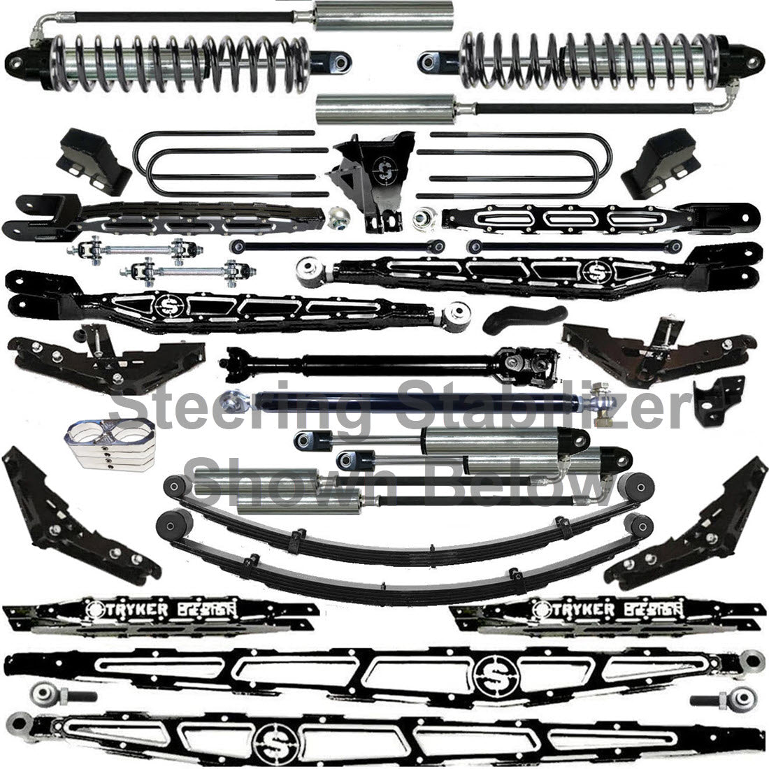 LONG ARM 12" F450 4-LINK LIFT KIT 2023 to 2026 SUPER DUTY