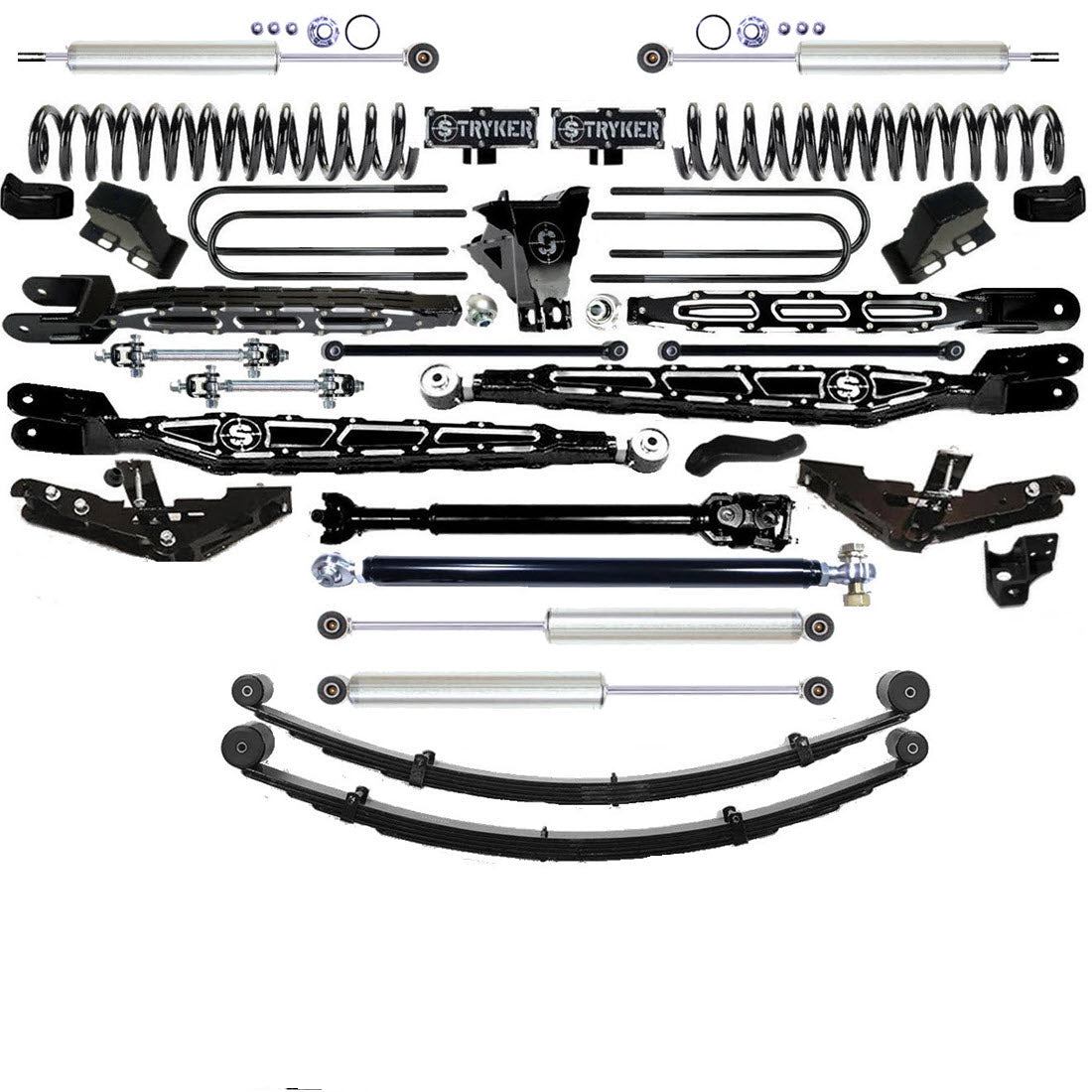 LONG ARM 12" F450 4-LINK LIFT KIT 2023 to 2026 SUPER DUTY