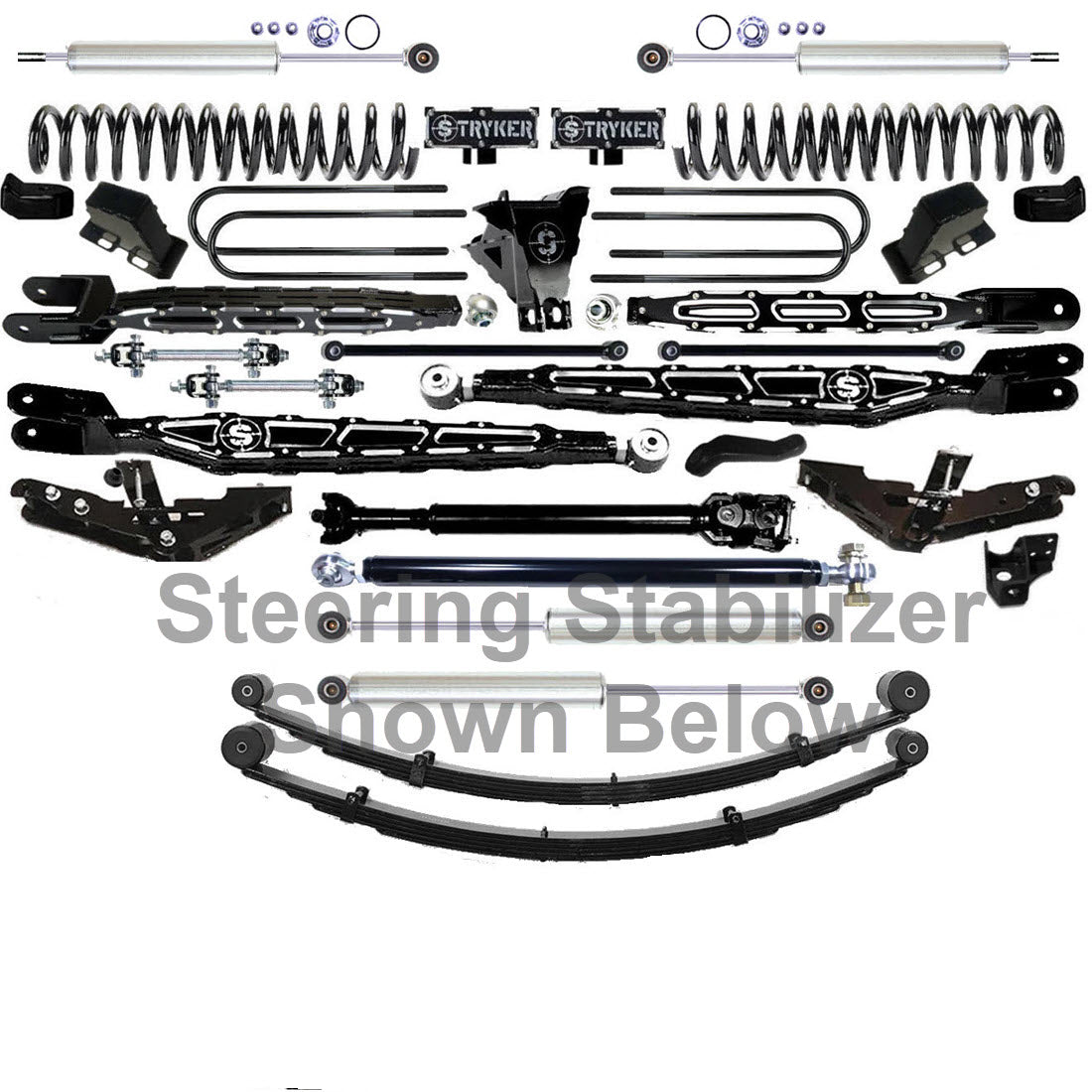 LONG ARM 12" F450 4-LINK LIFT KIT 2023 to 2026 SUPER DUTY