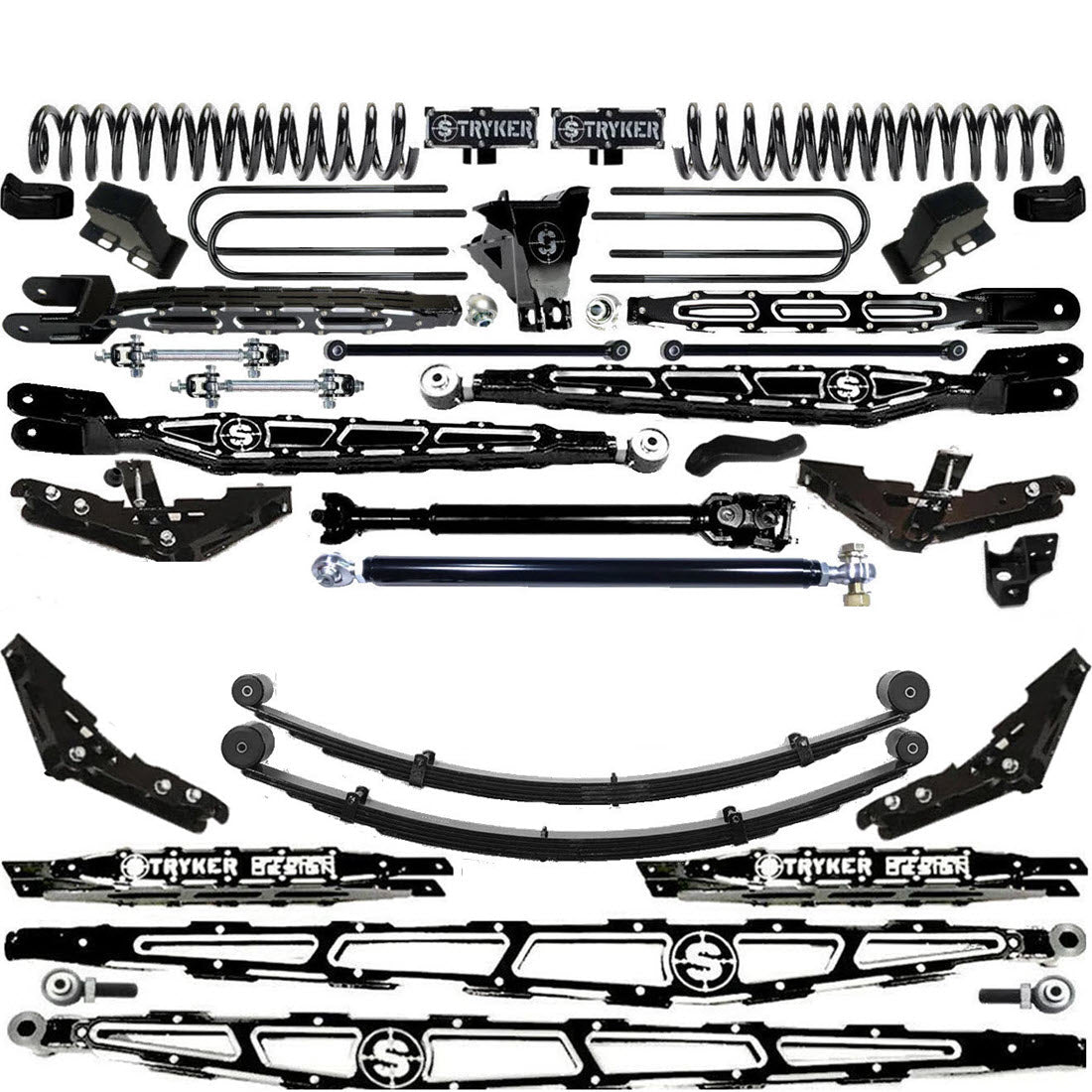 LONG ARM 12" F450 4-LINK LIFT KIT 2023 to 2026 SUPER DUTY