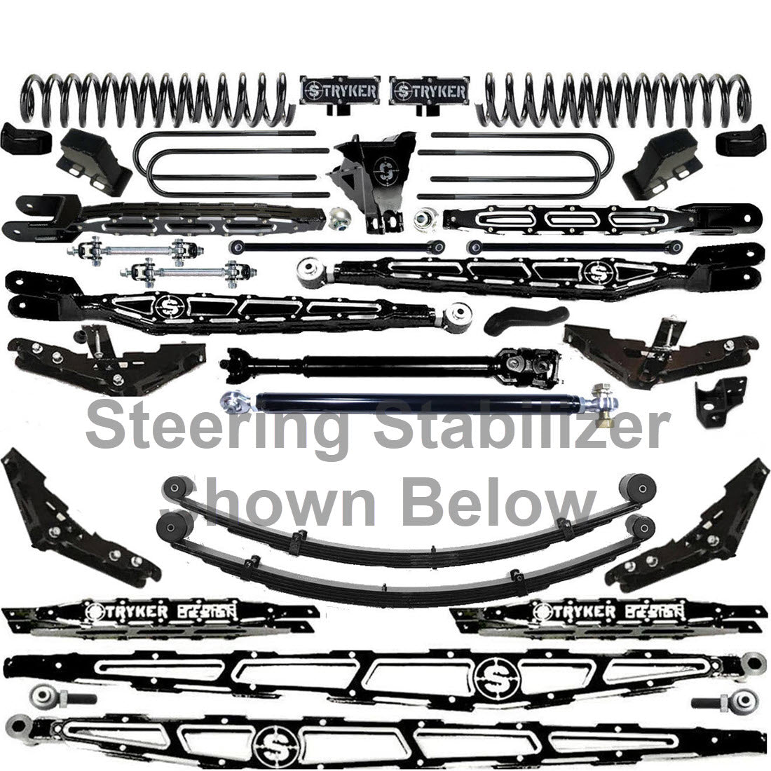 LONG ARM 12" F450 4-LINK LIFT KIT 2023 to 2026 SUPER DUTY