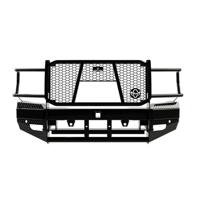 Ranch Hand Sport Series Winch Ready Front Bumper W/ Grille Guard Fits Select 19-24 Ram 2500/3500 Model FBD195BLRC
