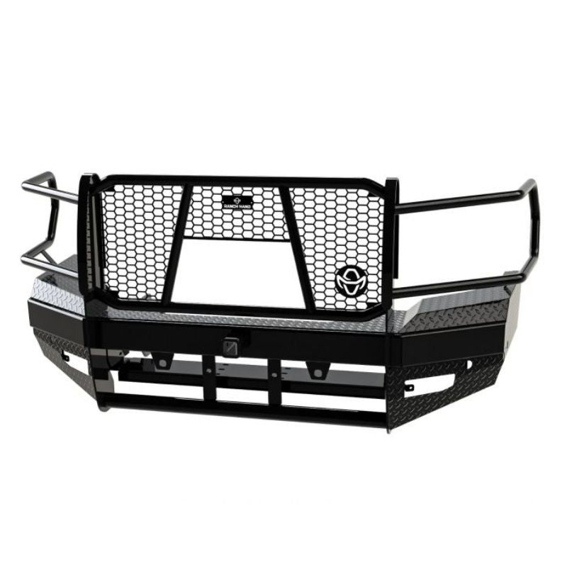 Ranch Hand Sport Series Winch Ready Front Bumper W/ Grille Guard Fits Select 19-24 Ram 2500/3500 Model FBD195BLRC