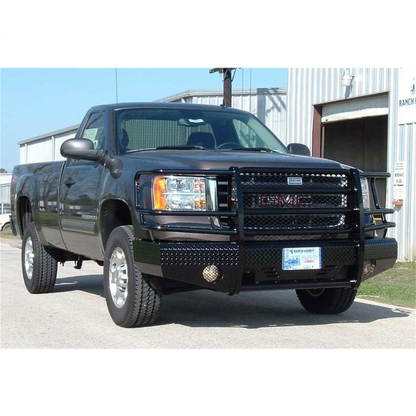 Ranch Hand Summit Series Front Bumper W/ Grille Guard Fits Select 07-10 GMC Sierra 2500 HD/3500 HD Model FSG081BL1