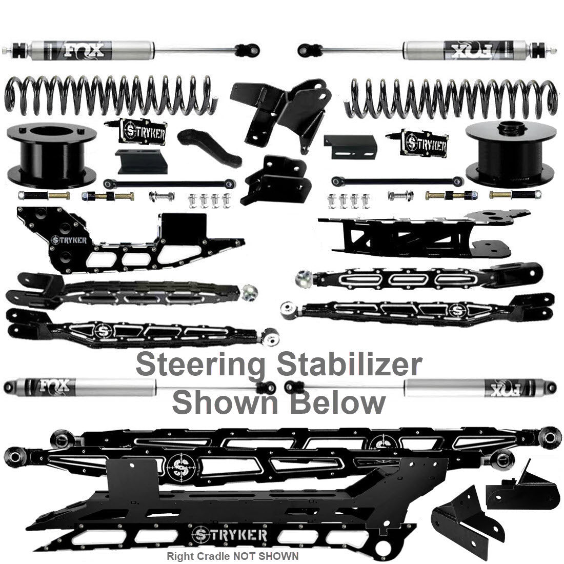 8" Ram 2500 4-Link Lift Kit for 2019 TO 2025 DODGE RAM HEAVY DUTY