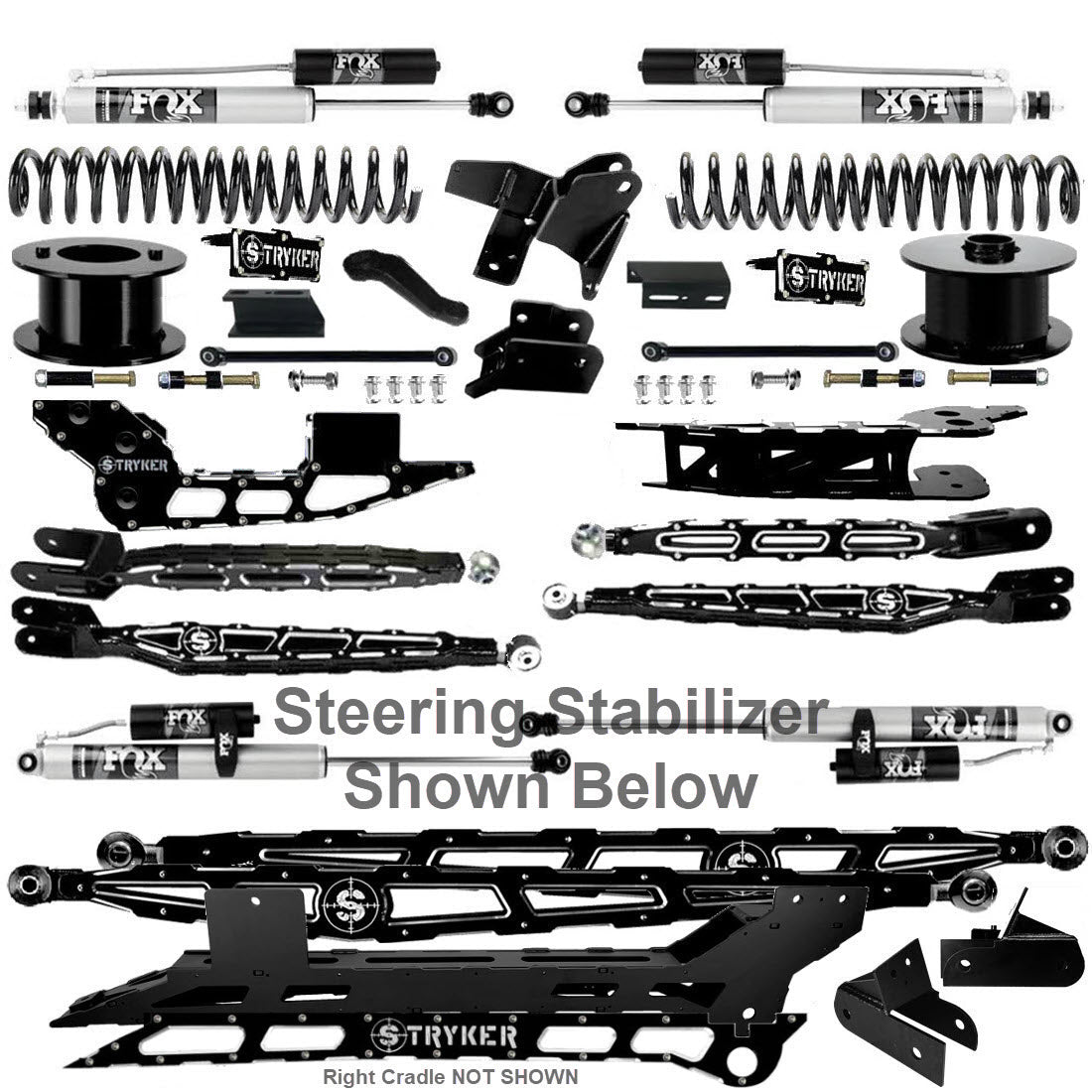 8" Ram 2500 4-Link Lift Kit for 2019 TO 2025 DODGE RAM HEAVY DUTY
