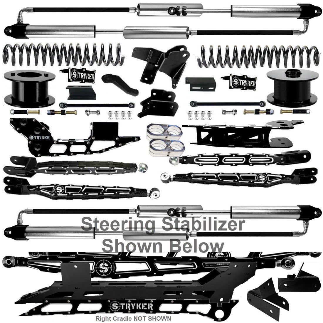 8" Ram 2500 4-Link Lift Kit for 2019 TO 2025 DODGE RAM HEAVY DUTY
