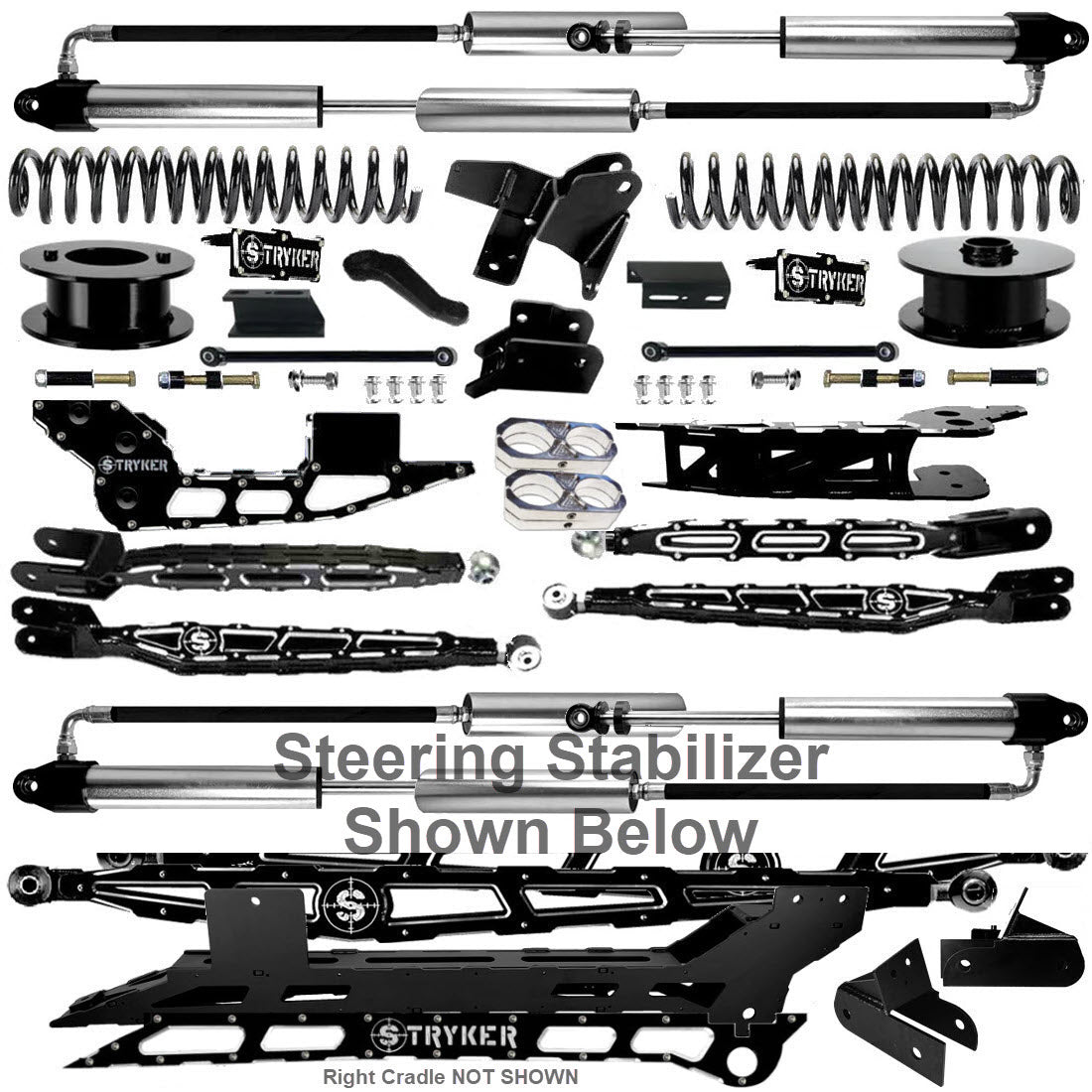 6" Ram 3500 4-Link Lift Kit for 2019 TO 2025 DODGE RAM HEAVY DUTY