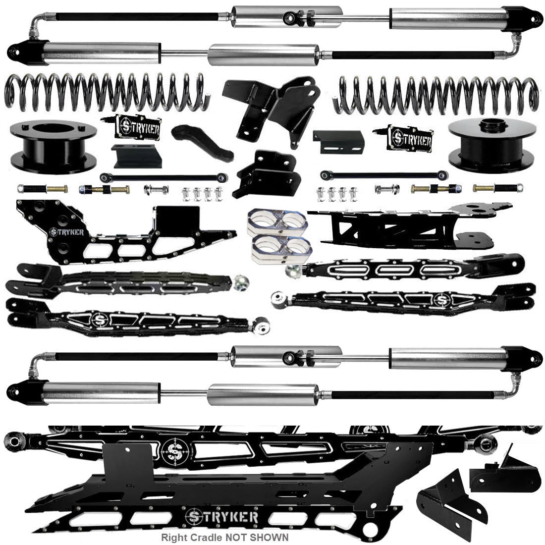 6" Ram 3500 4-Link Lift Kit for 2019 TO 2025 DODGE RAM HEAVY DUTY