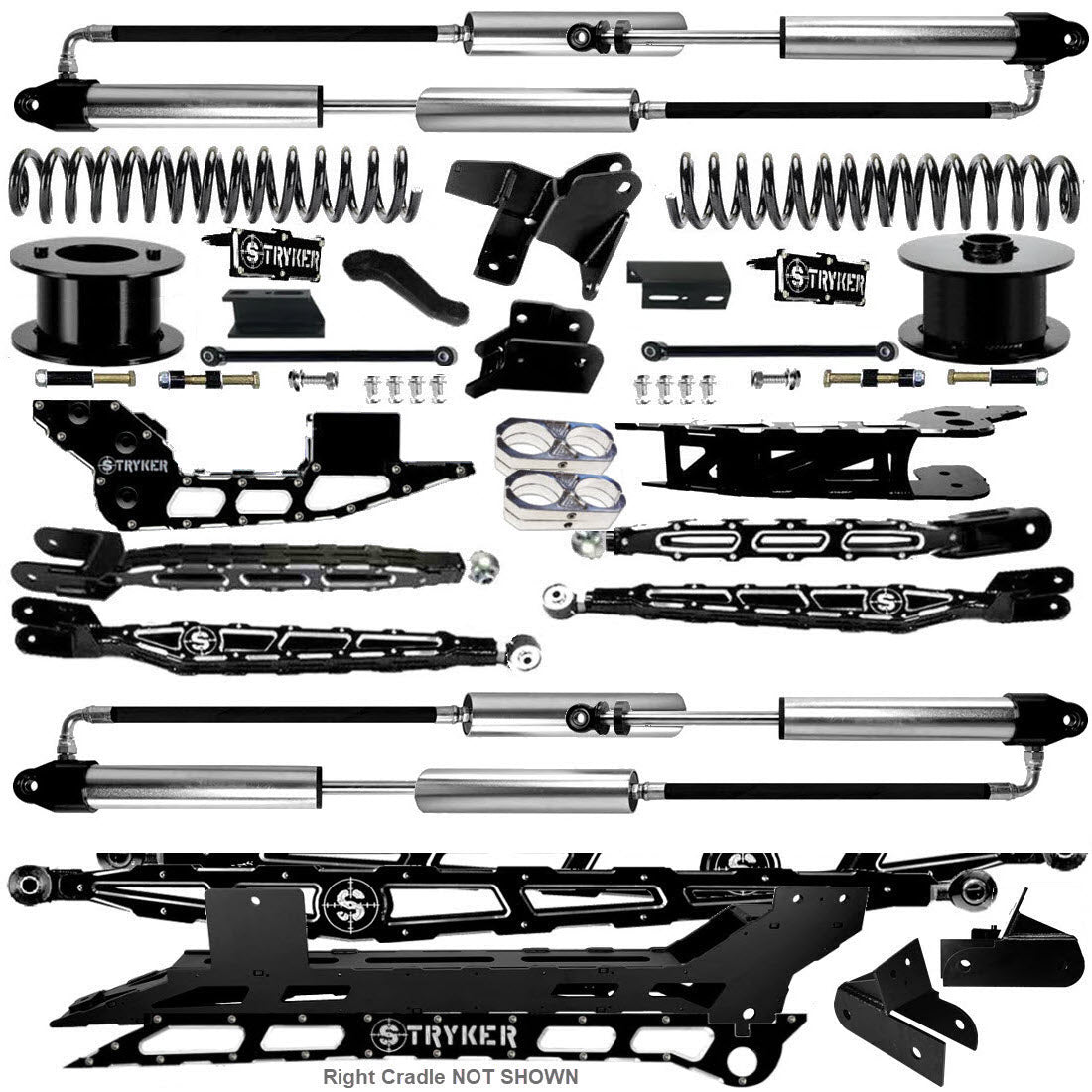 8" Ram 2500 4-Link Lift Kit for 2019 TO 2025 DODGE RAM HEAVY DUTY